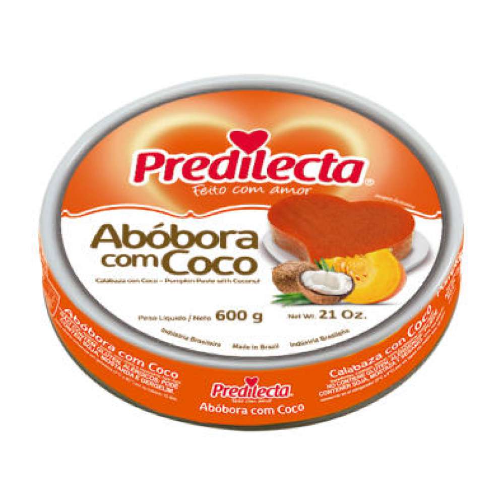 DOCE DE ABOBORA C/COCO PREDILECTA LATA 12 X 600G
